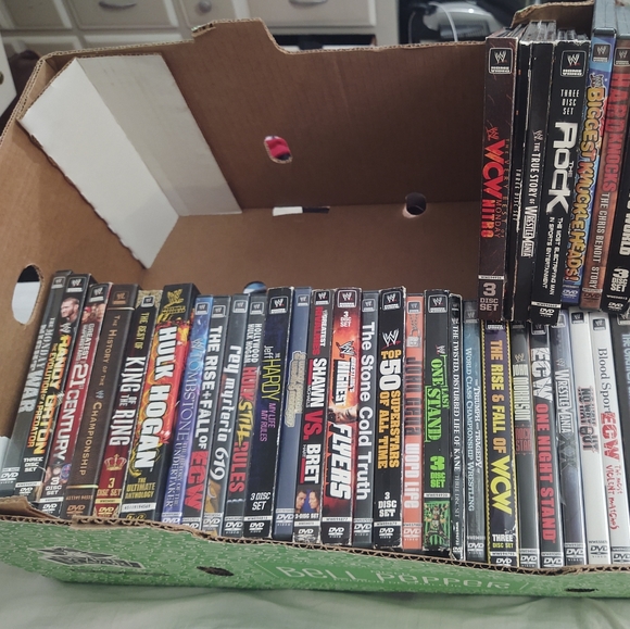 Vintage WWF WCW Wrestling DVDs collection 44 Lot - Picture 5 of 8